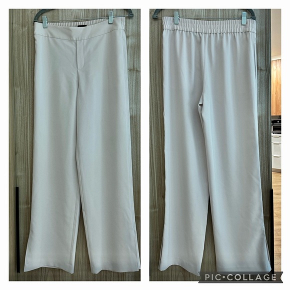 THEORY Pull on Wide Leg Trousers Sz 8 - Picture 1 of 4